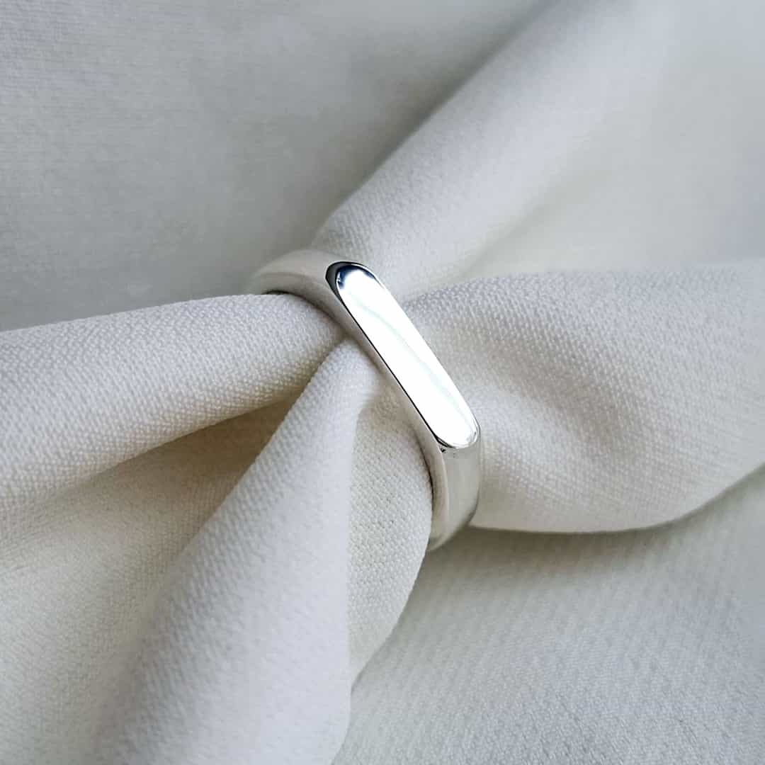 Anillo Sencillo Para Hombre Plano