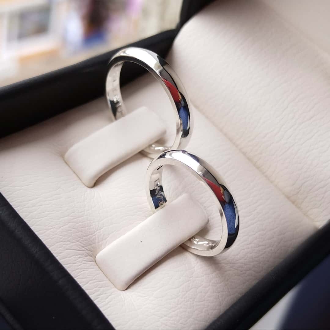 Argollas Sencillas En Plata 925 Pareja