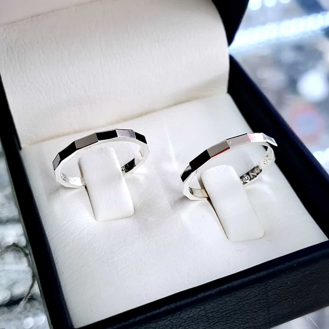 Argollas de matrimonio sencillas plata 925