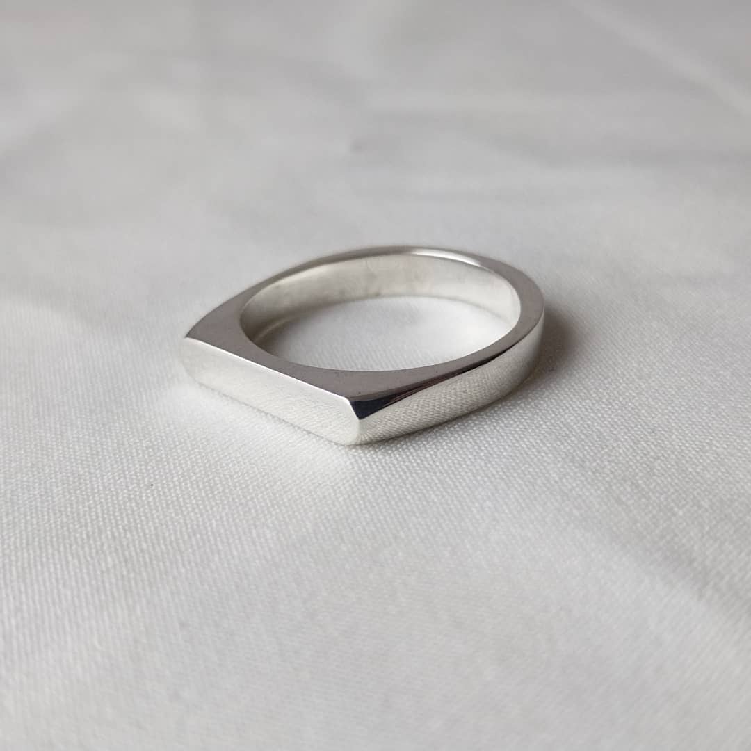 Anillo Sencillo Para Hombre Plano