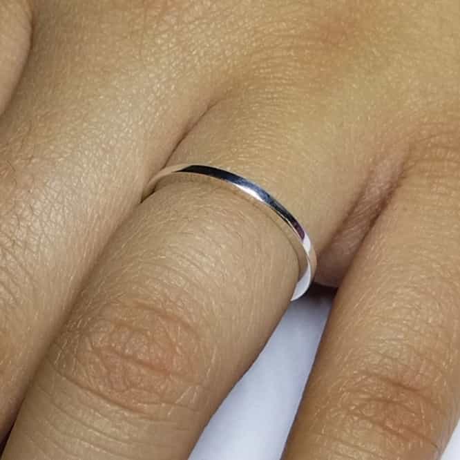 Anillo Sencillo Minimalista Plata 925