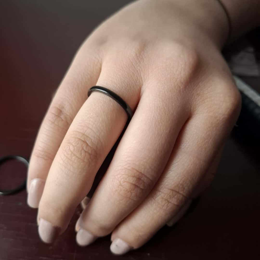 Anillo de Tungsteno Negro