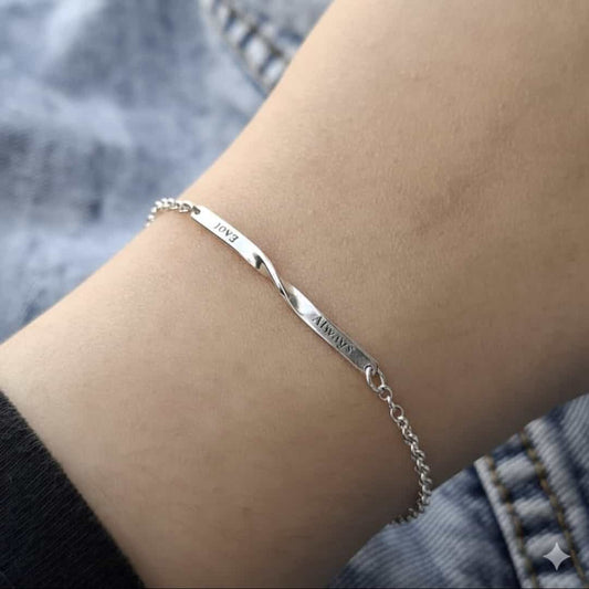 Pulsera Esclava Curvada Plata 925
